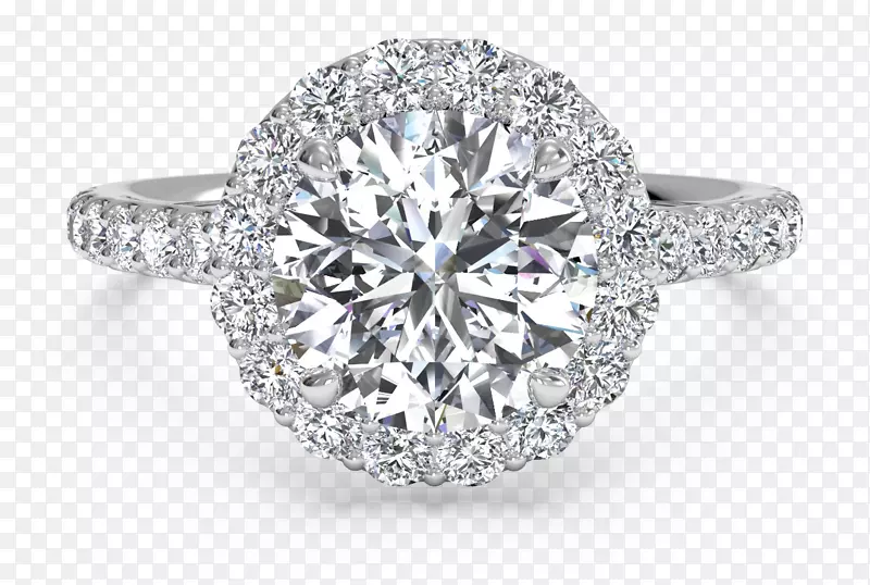 订婚戒指，钻石结婚戒指，珠宝.发光光环