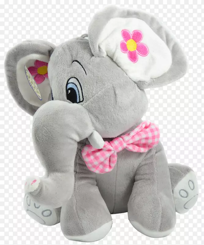 婴儿毛绒玩具和可爱玩具大象拥抱-玩具