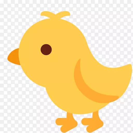 婴儿表情符号电脑图标短信-小鸡