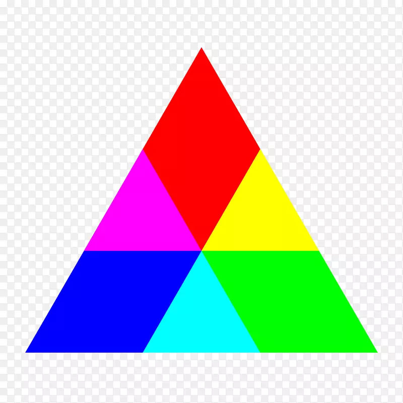 彭罗斯三角rgb彩色模型剪贴画三角形