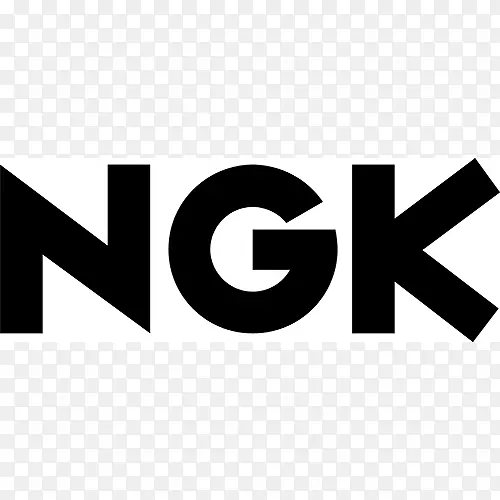 汽车标志NGK标记灰色车架