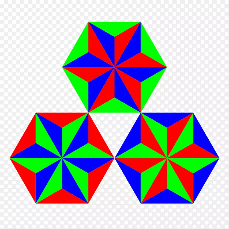 三角形六角夹子艺术.三角形