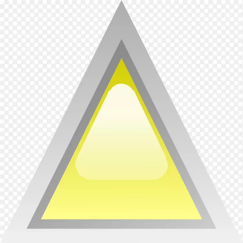 三角形黄色剪贴画-三角形