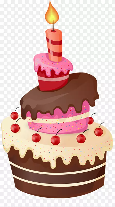 生日蛋糕纸杯蛋糕剪贴画
