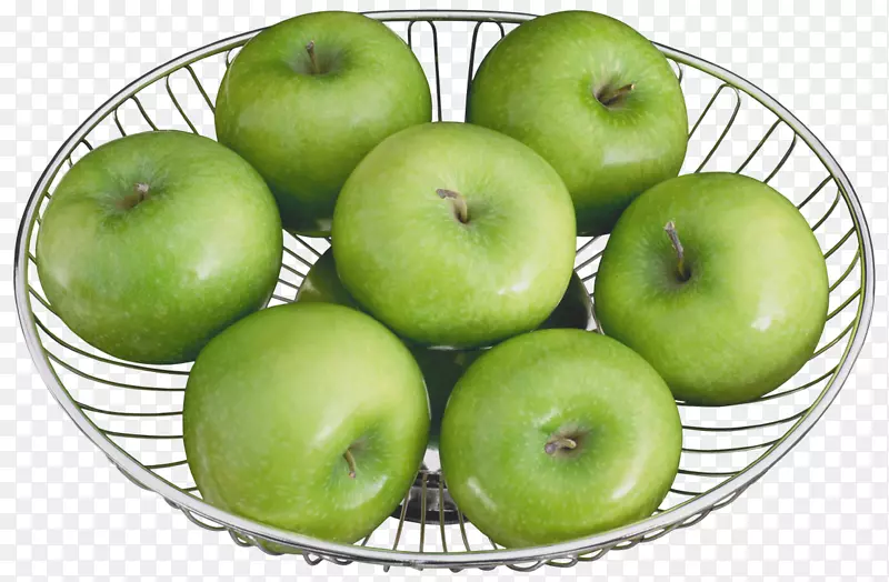 苹果碗水果夹艺术-绿色苹果