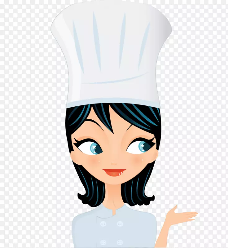 摩洛哥厨师烹饪Zazzle剪贴画-女厨师