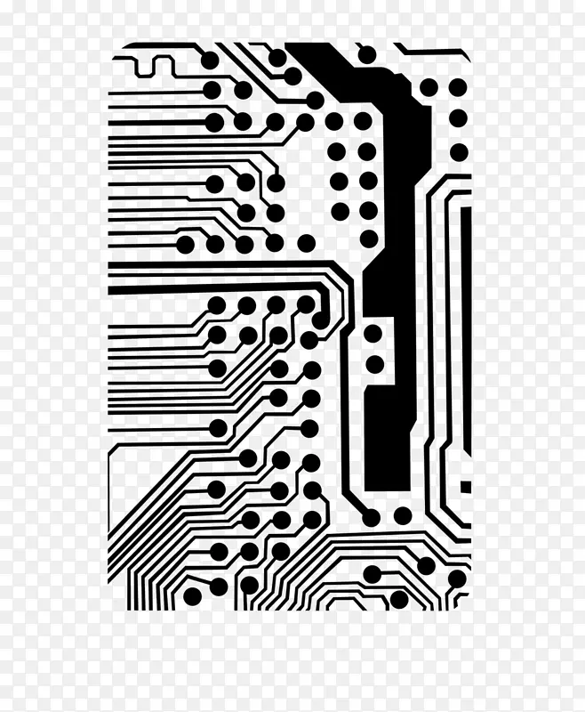 电子电路网络印刷电路板剪贴画电路