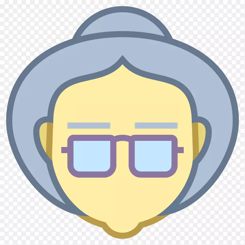 电脑图标女性-奶奶