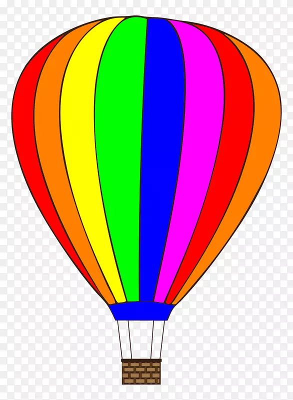 热气球夹艺术.水彩画气球
