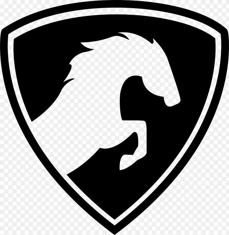 马骑士64(骑士之旅)电脑图标-黑色盾牌