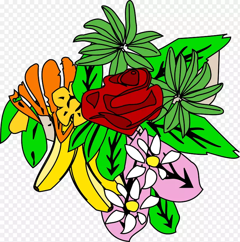 花卉设计食品剪贴画.花卉绘画