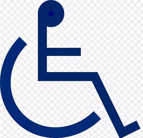 轮椅残疾标志无障碍剪贴画-标志