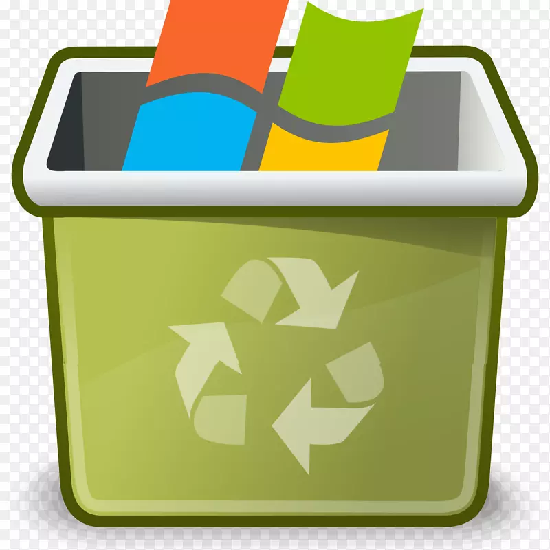 垃圾桶和废纸篮回收箱回收符号-更新按钮