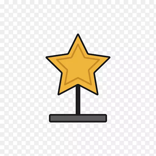 电脑图标奖明星剪贴画-好莱坞标志