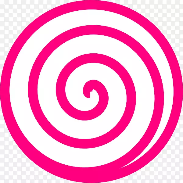 螺旋形圆形粉红剪贴画-夏威夷