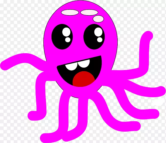 章鱼紫色粉红紫罗兰-八足章鱼