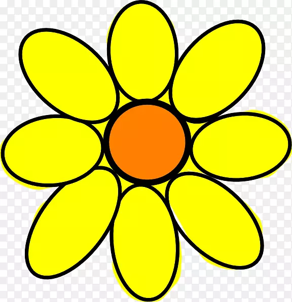 圆圈电脑图标符号图-向日葵叶