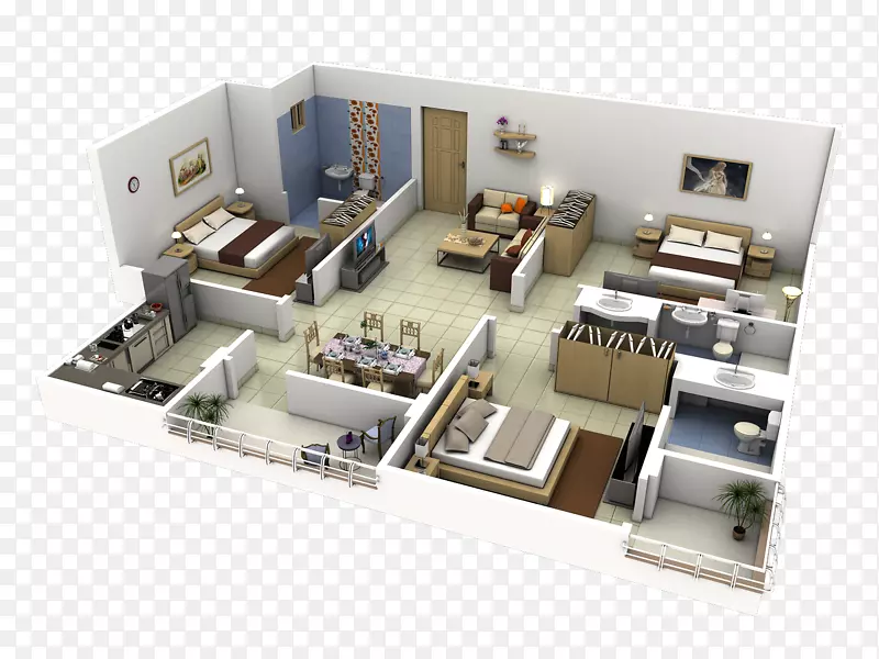 室内设计服务三维平面图房屋.室内设计