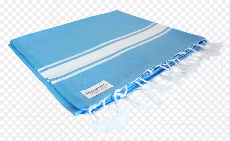 蓝色绿松石纺织品毛巾