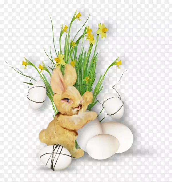 复活节兔子插花艺术-复活节框架