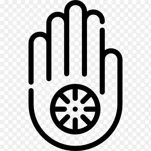 计算机图标拇指信号符号手势手指-耆那教