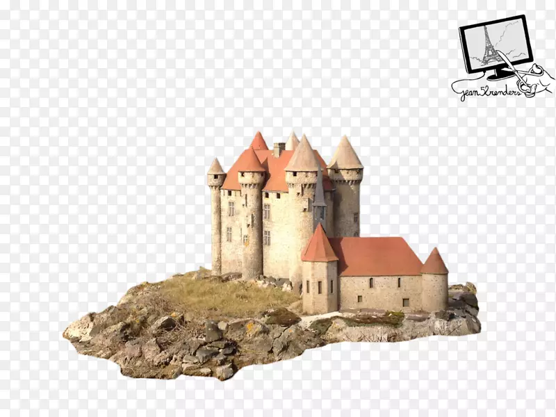 城堡建筑-画