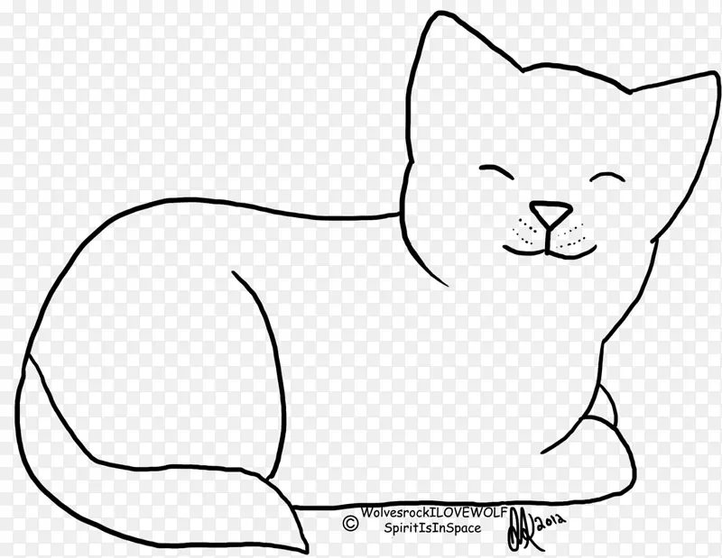 猫线艺术画-线画