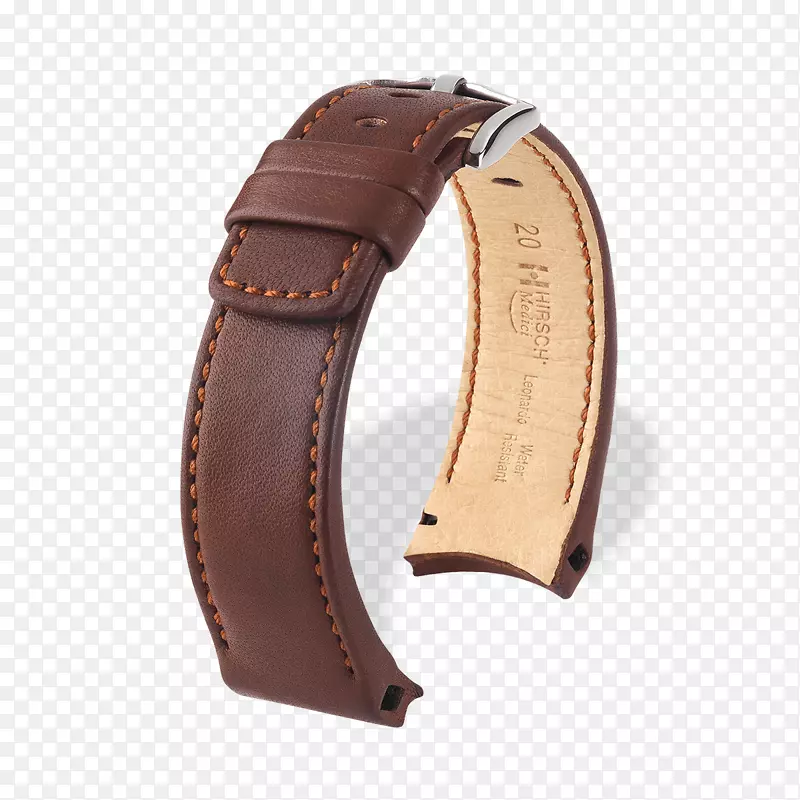 梅迪奇手表的表带皮革房子表带棕色