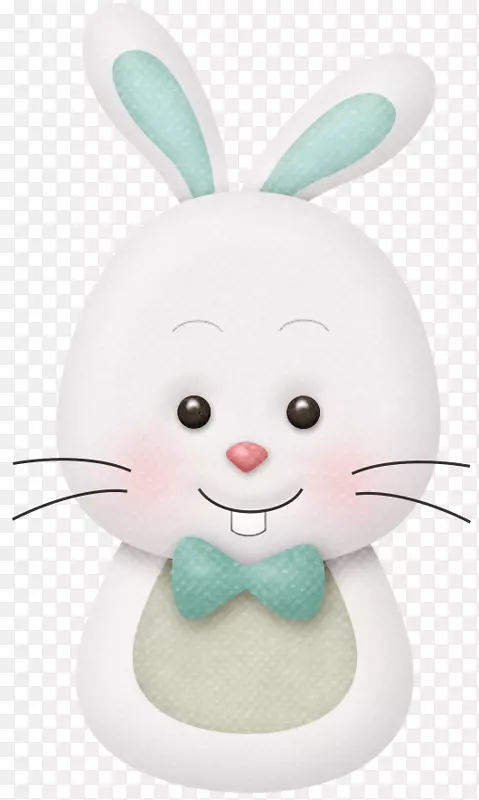 复活节兔欧洲兔宝宝兔水彩画兔