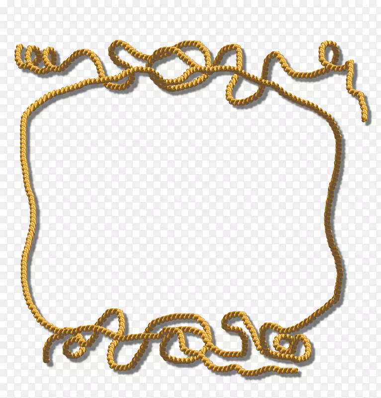 链身珠宝手镯字体.黄色框架