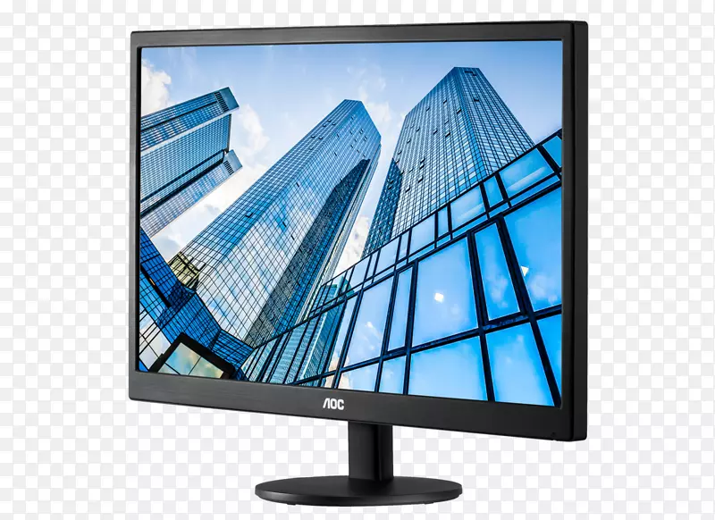 电脑显示器aoc国际显示装置数字视觉界面1080 p-led