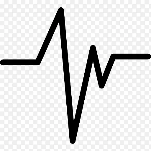计算机图标心率脉搏-心脏线