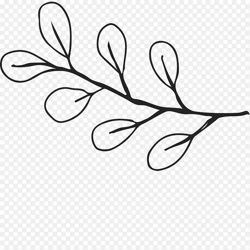 叶、枝、花、橡胶、植物、茎秆、橡皮图章