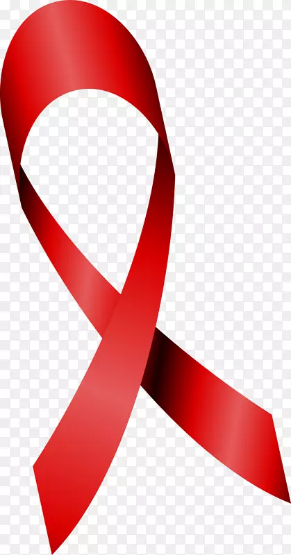 世界艾滋病日红丝带剪贴画剪彩