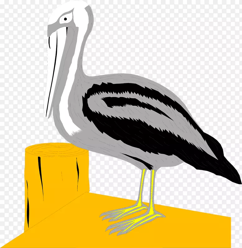 鹈鹕鸟坞夹艺术-水鸟