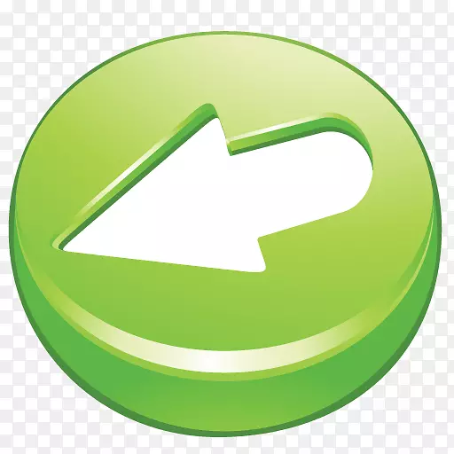 绿色箭头电脑图标-明亮