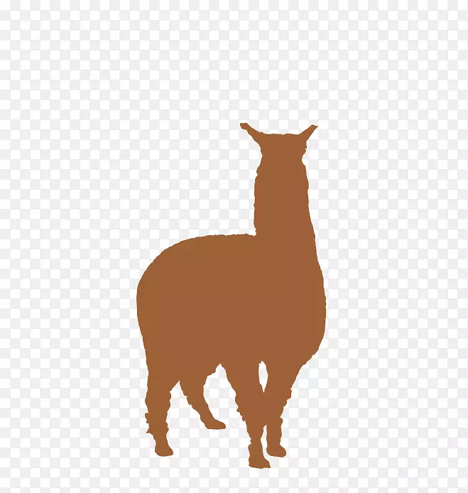 美洲驼羊驼轮廓-马丘比丘