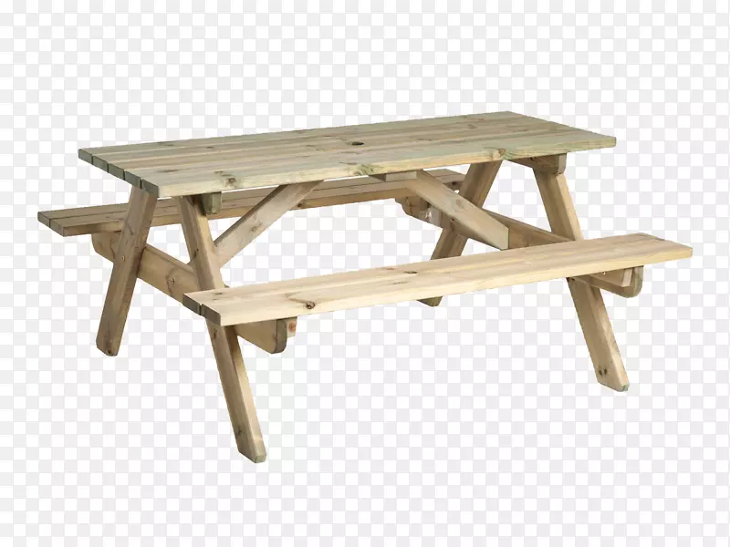 野餐桌长凳花园木材野餐