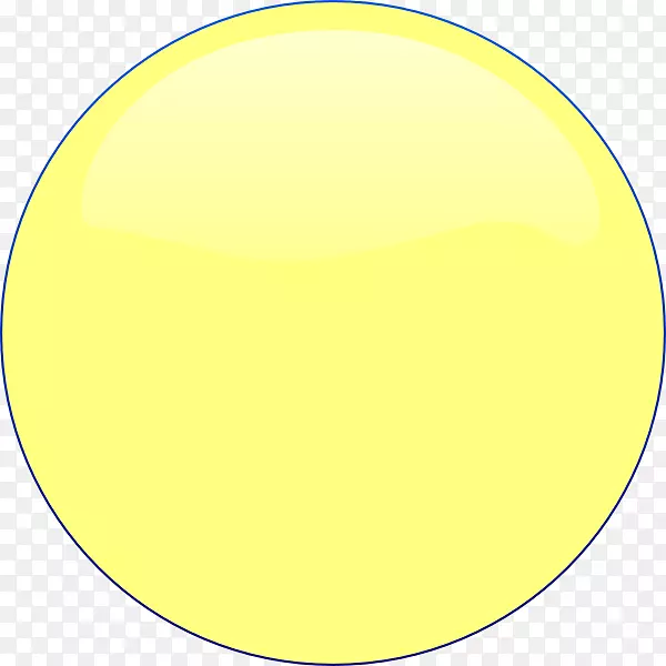 圆圈电脑图标黄色剪贴画-光圈