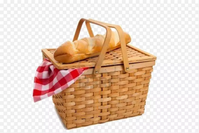 面包桌野餐篮柳条-野餐