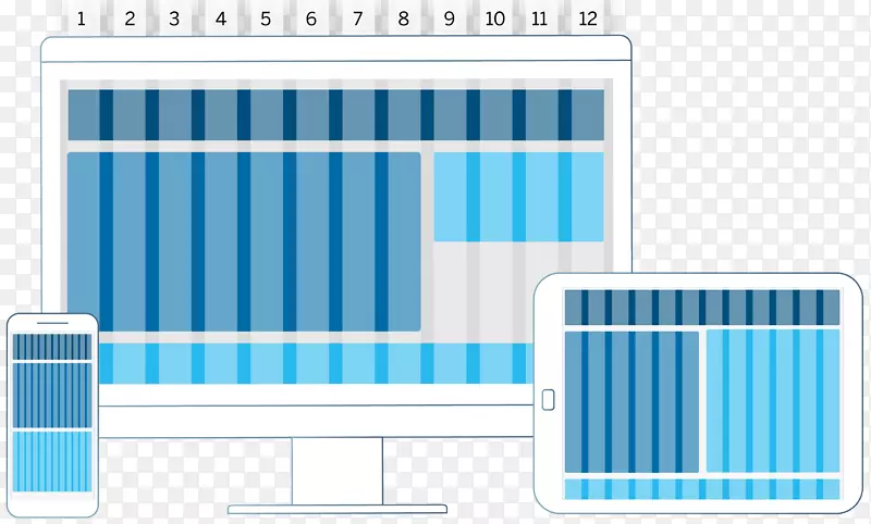 响应web设计网格页面布局列-布局