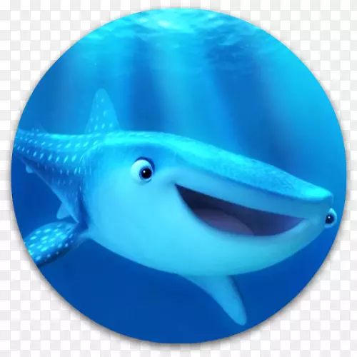 Pixar计算机图标海洋海洋生物鲸鱼-Pixar