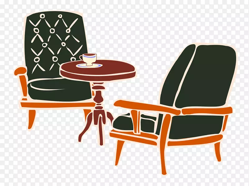 客厅桌椅-扶手椅