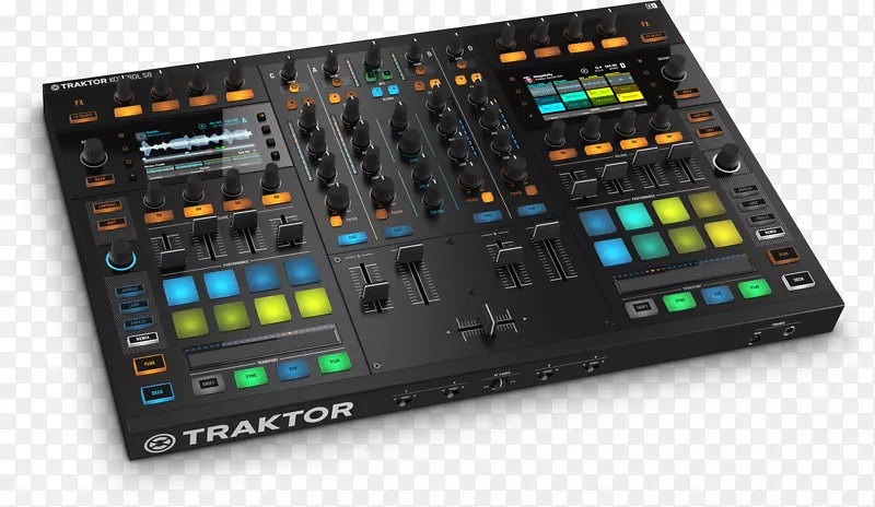 Traktor dj控制器本机仪器光盘骑师音频混频器-niñ；os