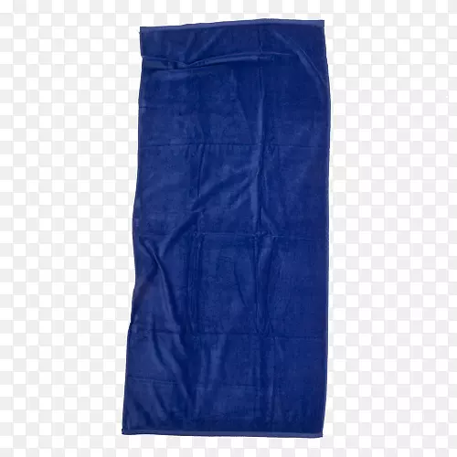 钴蓝电动蓝色口袋裤-沙滩浴巾