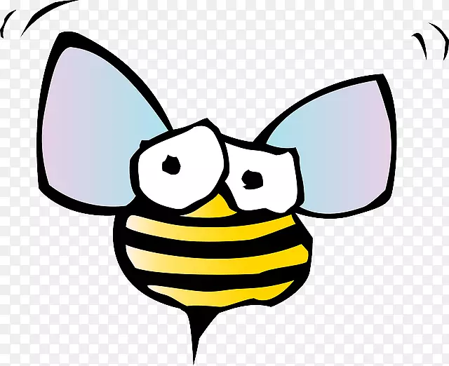 小兔子蜜蜂昆虫卡通剪贴画-蜜蜂