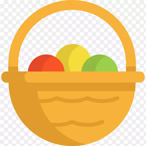 复活节篮子电脑图标食物蛋水果篮
