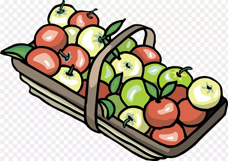 苹果篮夹艺术水果篮