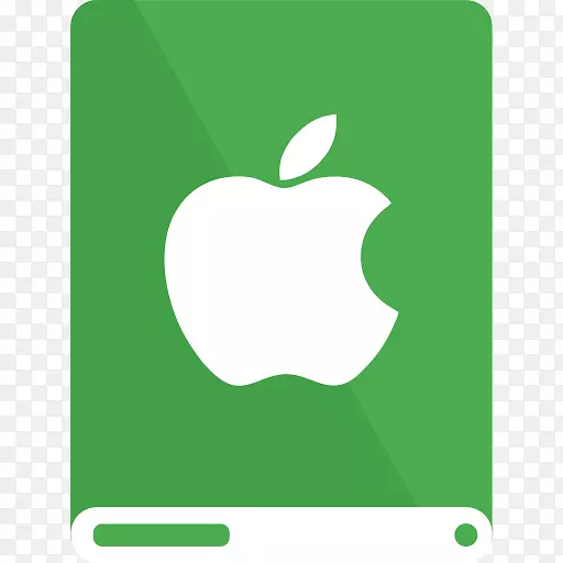 iphone电脑图标ios 8-绿色苹果