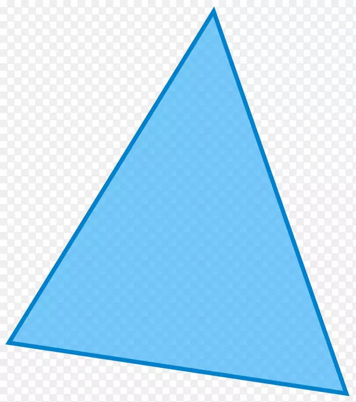 三角蓝色剪贴画-三角形